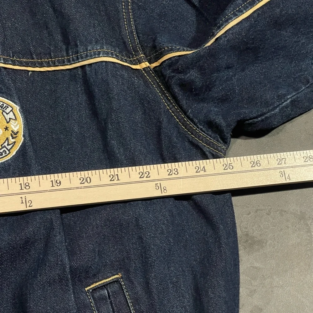 Vintage Rocawear Men's Full Zip‎ Double Pocket Dark Wash Denim Jacket XL -200